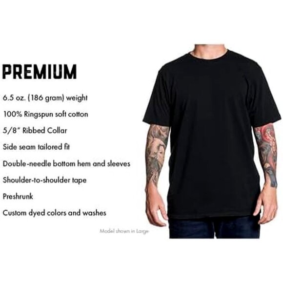 Sullen Art Collective End Of The Road Premium Fit SCM6545 New Short Sleeve T-shi - Picture 6 of 7